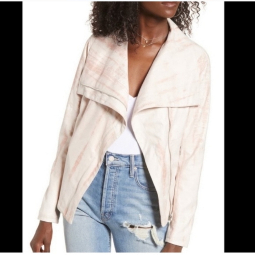 Light Pink Draped Open-Front Women's Jacket